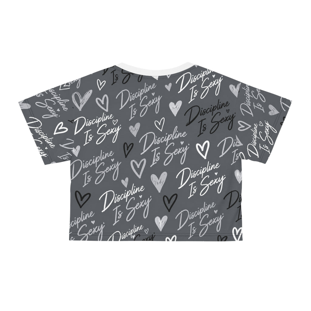 Discipline Is Sexy™ Signature MOVE Cropped Tee | Gray