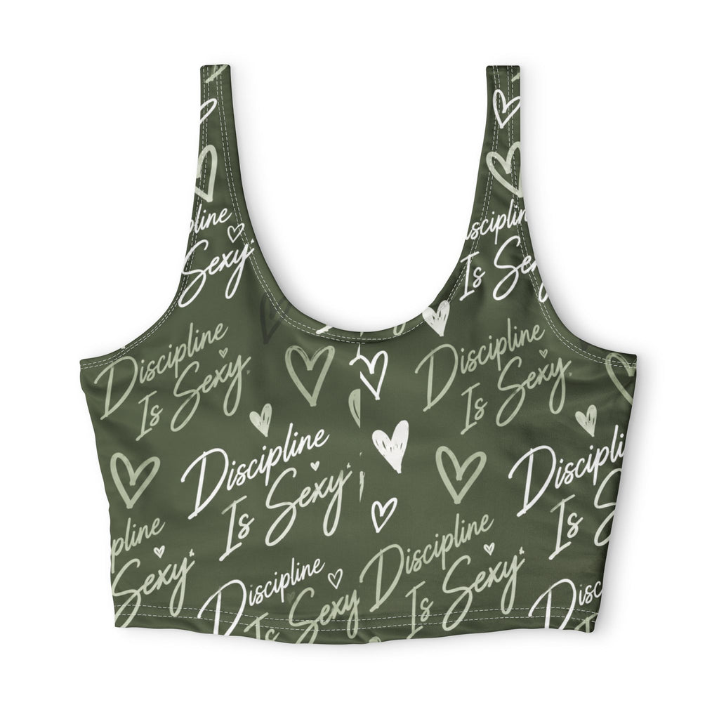 Discipline Is Sexy™ Signature MOVE Sports Bra | Olive Green