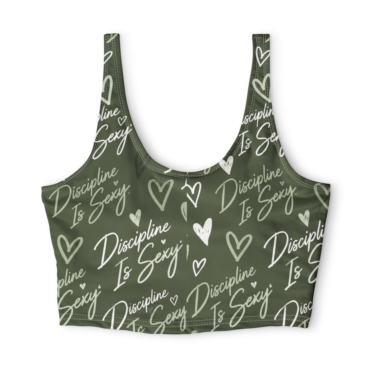 Discipline Is Sexy™ Signature MOVE Sports Bra | Olive Green
