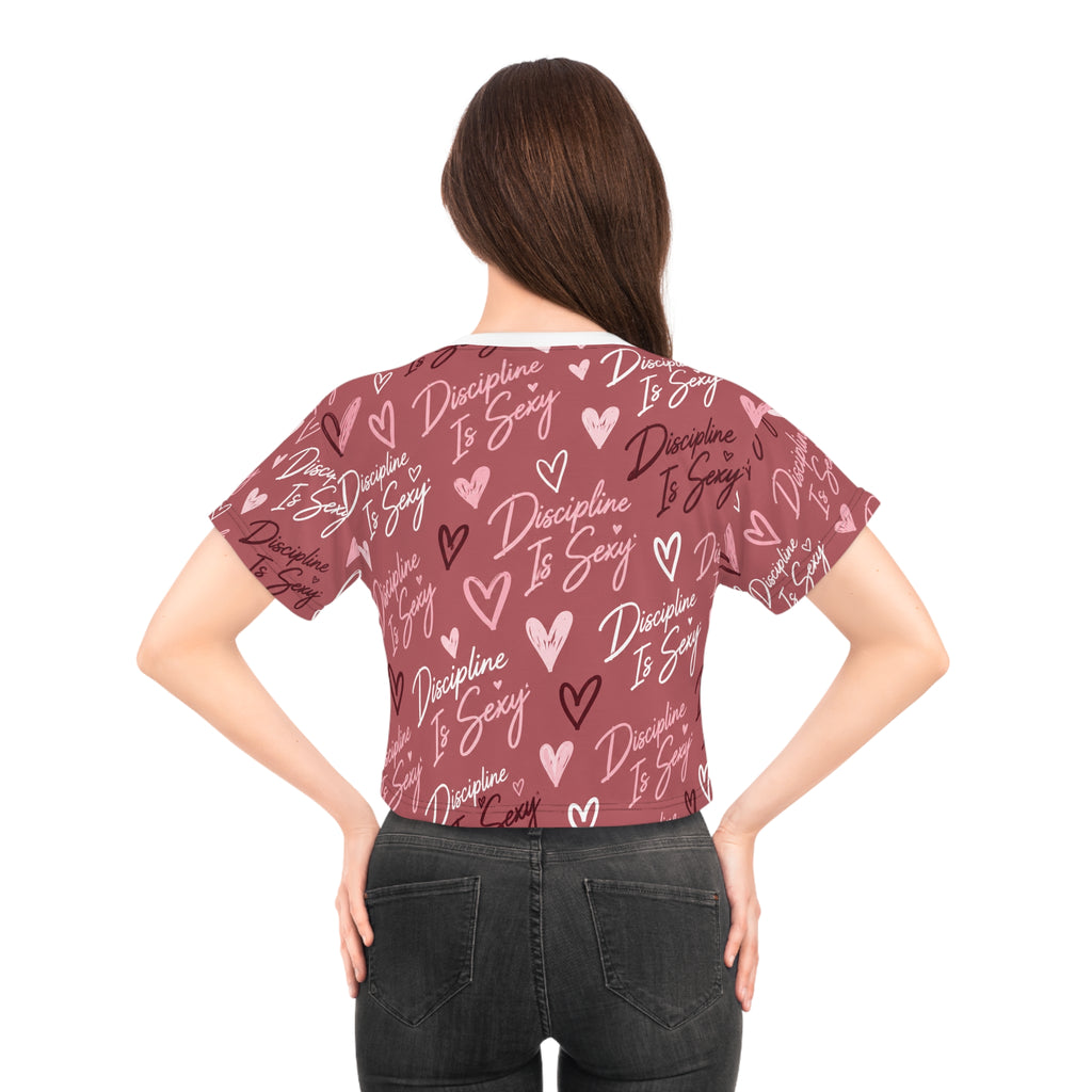 Discipline Is Sexy™ Signature MOVE Cropped Tee | Blush