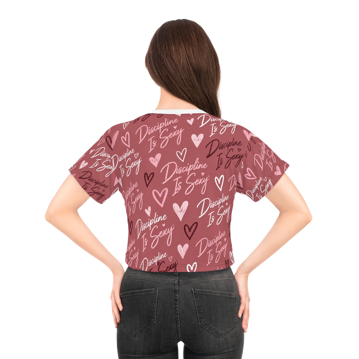 Discipline Is Sexy™ Signature MOVE Cropped Tee | Blush