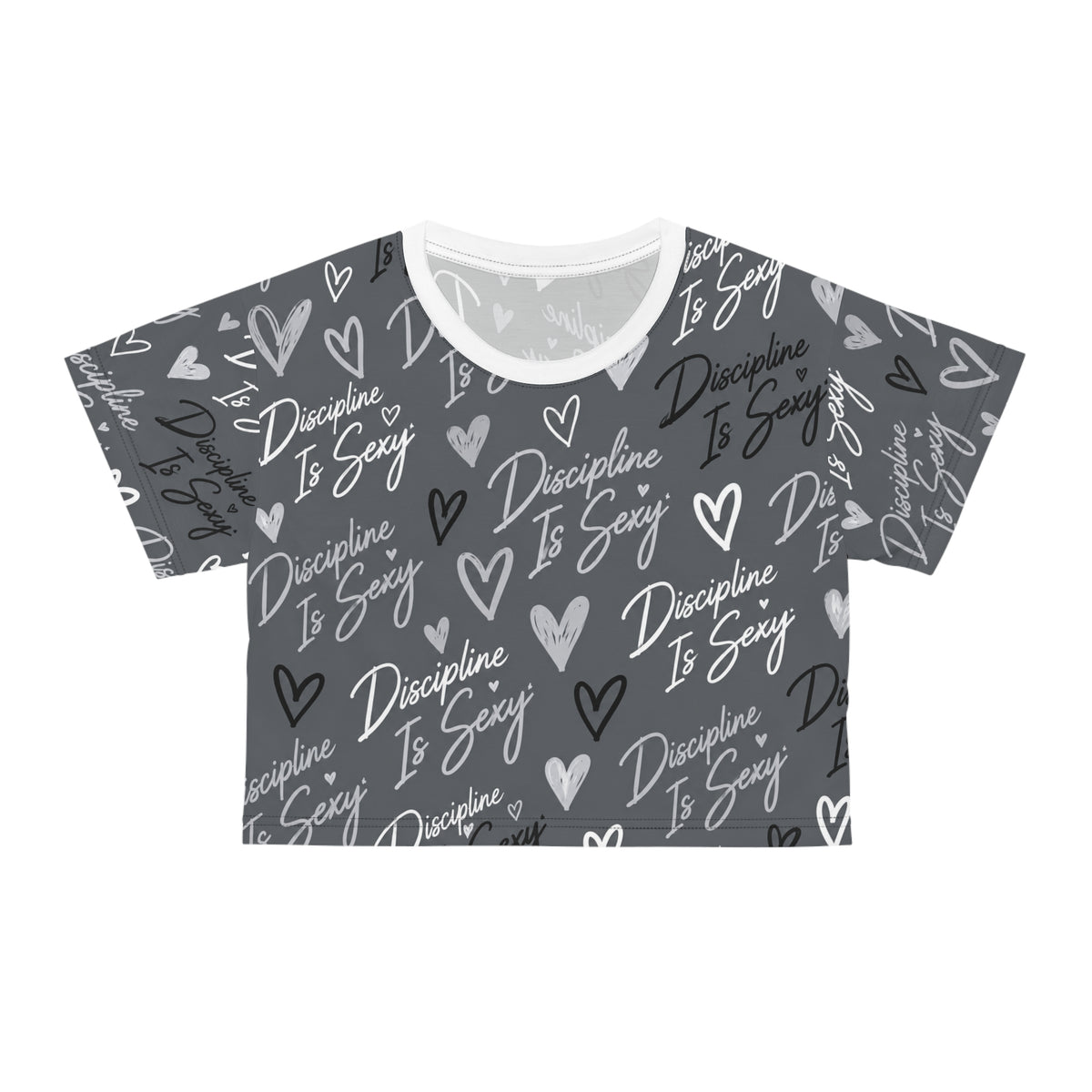Discipline Is Sexy™ Signature MOVE Cropped Tee | Gray