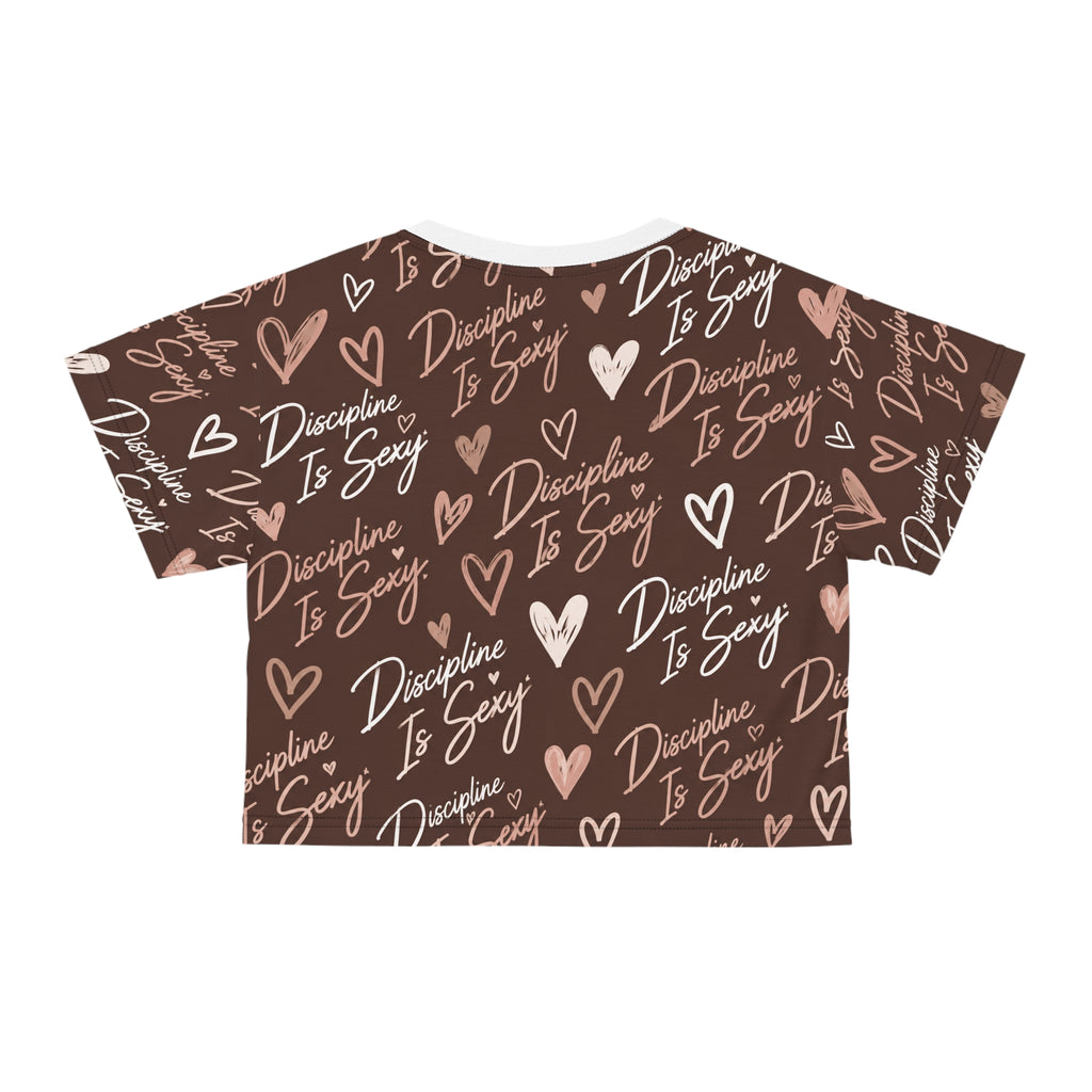 Discipline Is Sexy™ Signature MOVE Cropped Tee | Mocha Cream