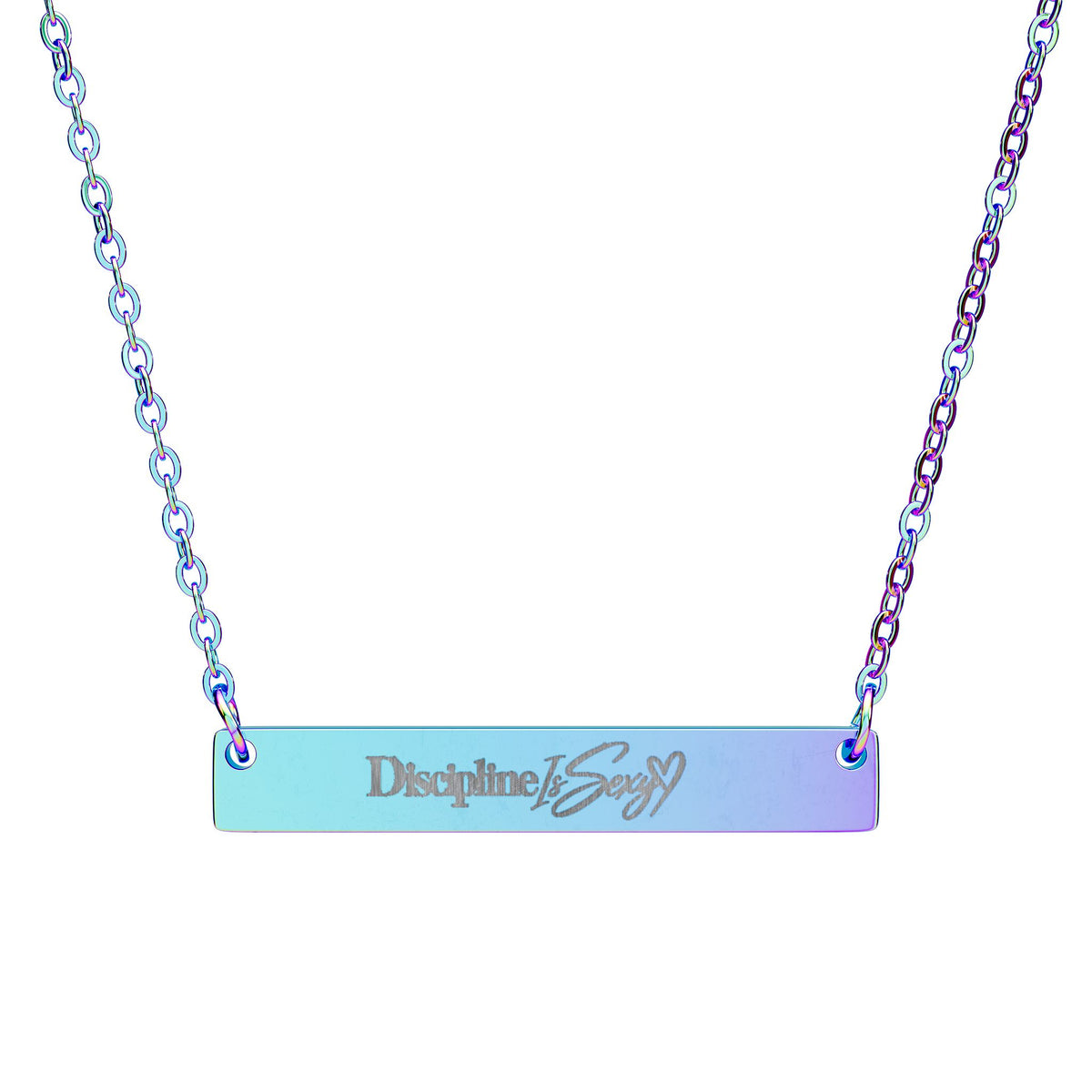 Discipline Is Sexy™ Signature Engraved Bar Necklace | Everyday Statement Jewelry