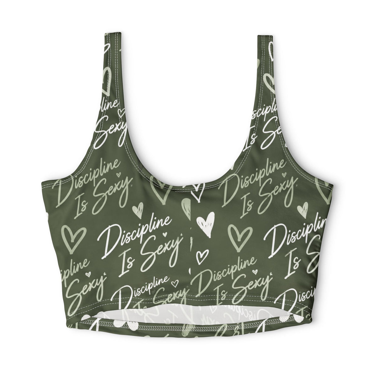 Discipline Is Sexy™ Signature MOVE Sports Bra | Olive Green