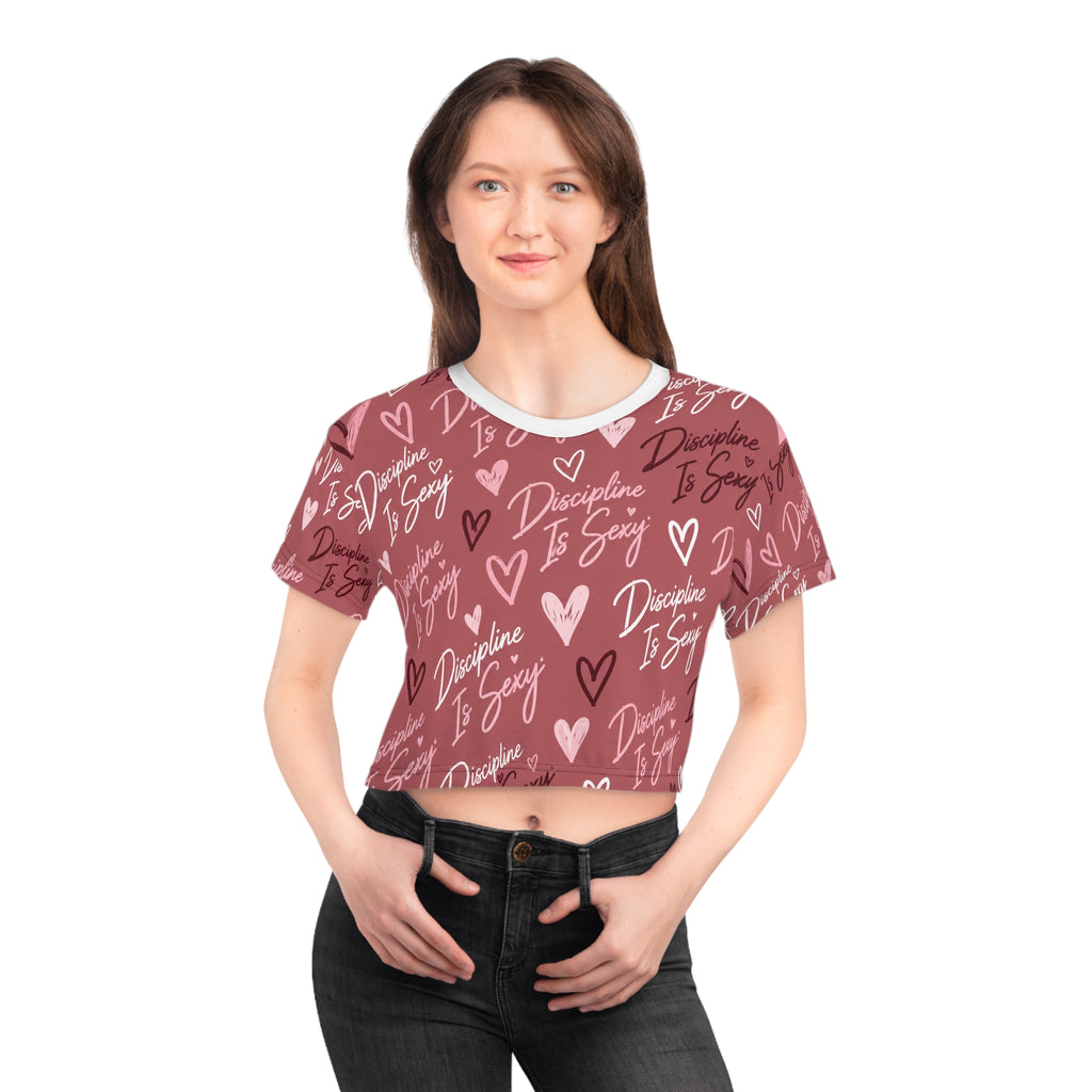 Discipline Is Sexy™ Signature MOVE Cropped Tee | Blush