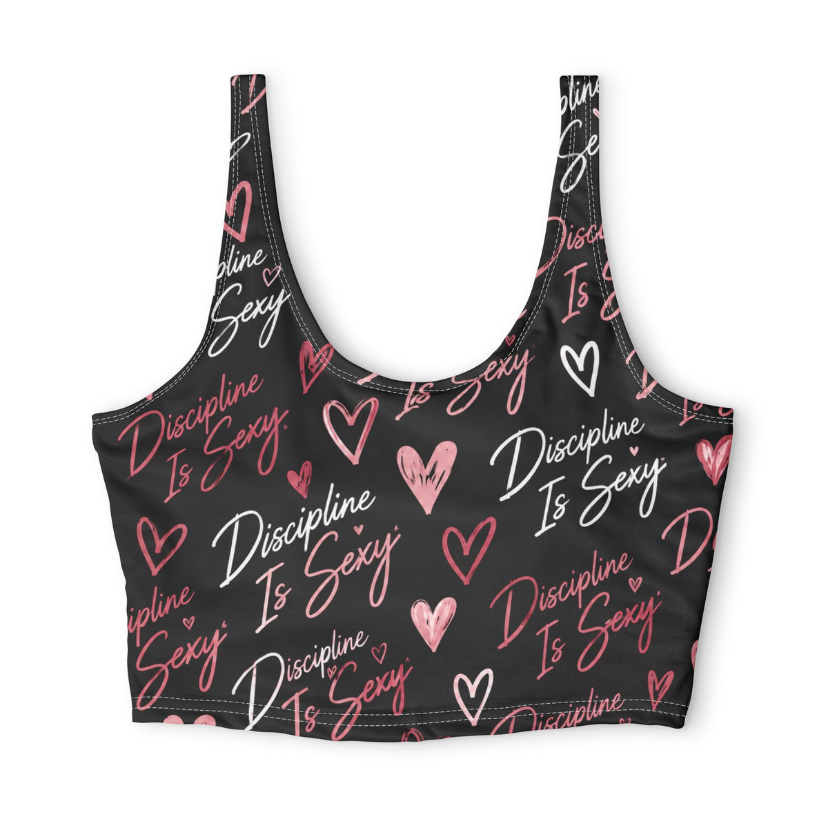 Discipline Is Sexy™ Signature MOVE Sports Bra | Classic Black & Blush