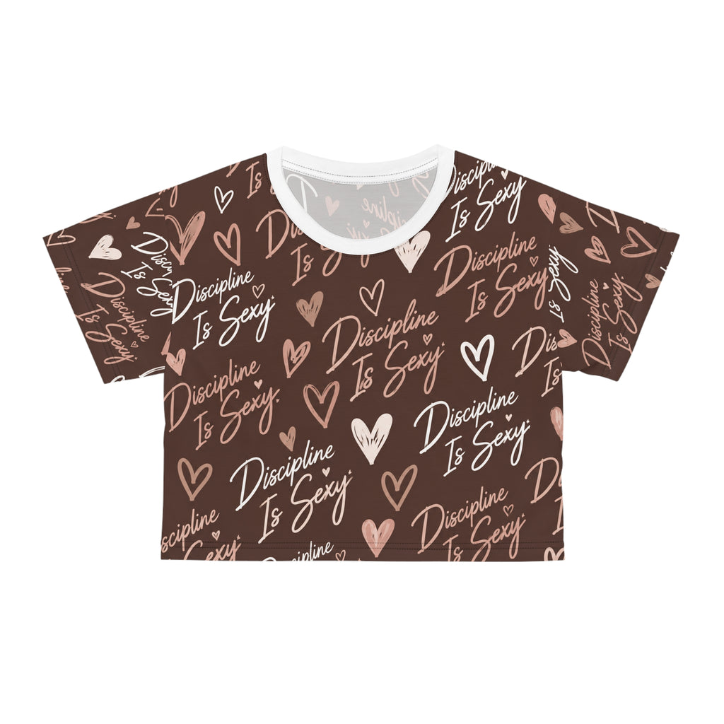 Discipline Is Sexy™ Signature MOVE Cropped Tee | Mocha Cream