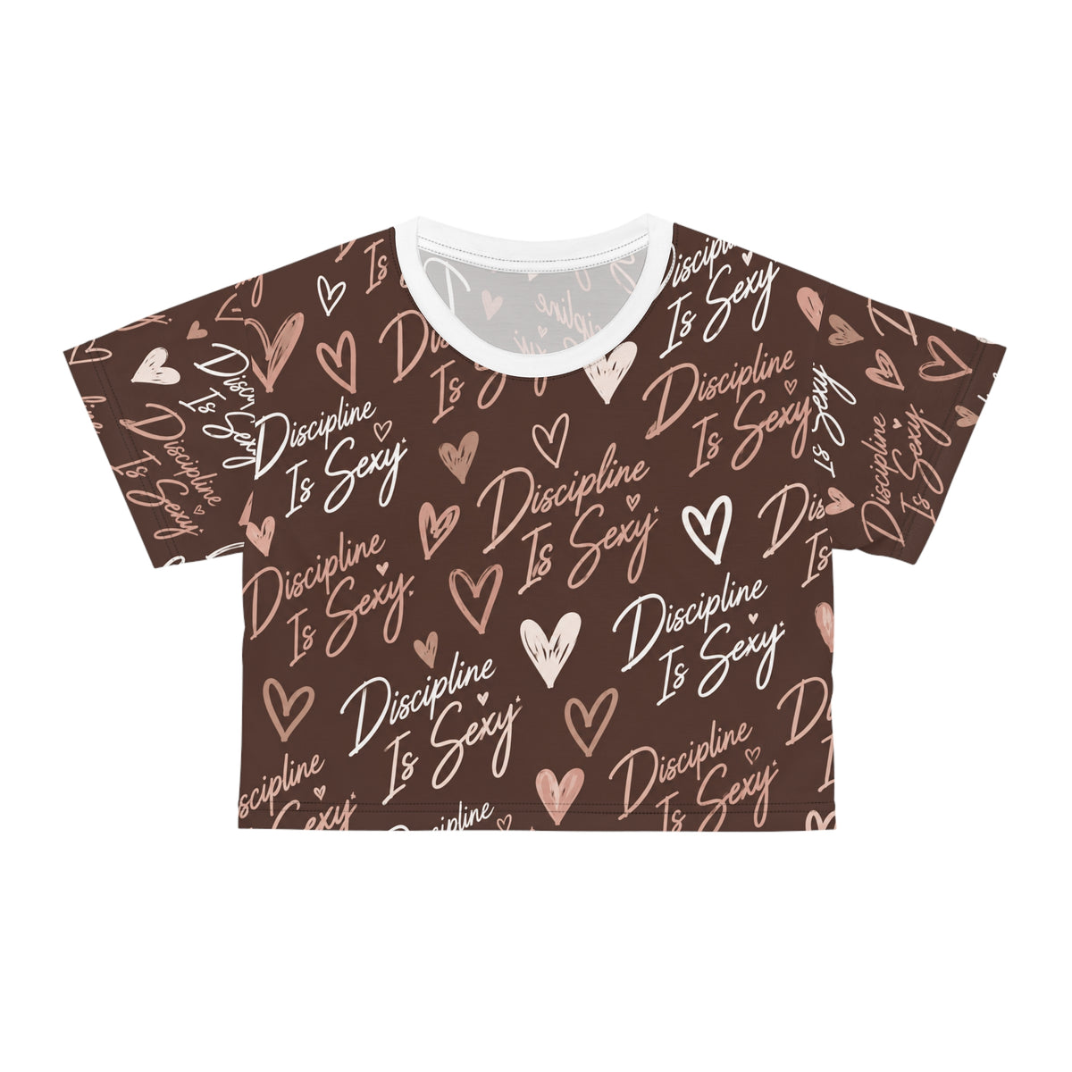 Discipline Is Sexy™ Signature MOVE Cropped Tee | Mocha Cream