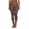 The Discipline Is Sexy™ Signature Leggings  Script Pattern  | Mocha Cream