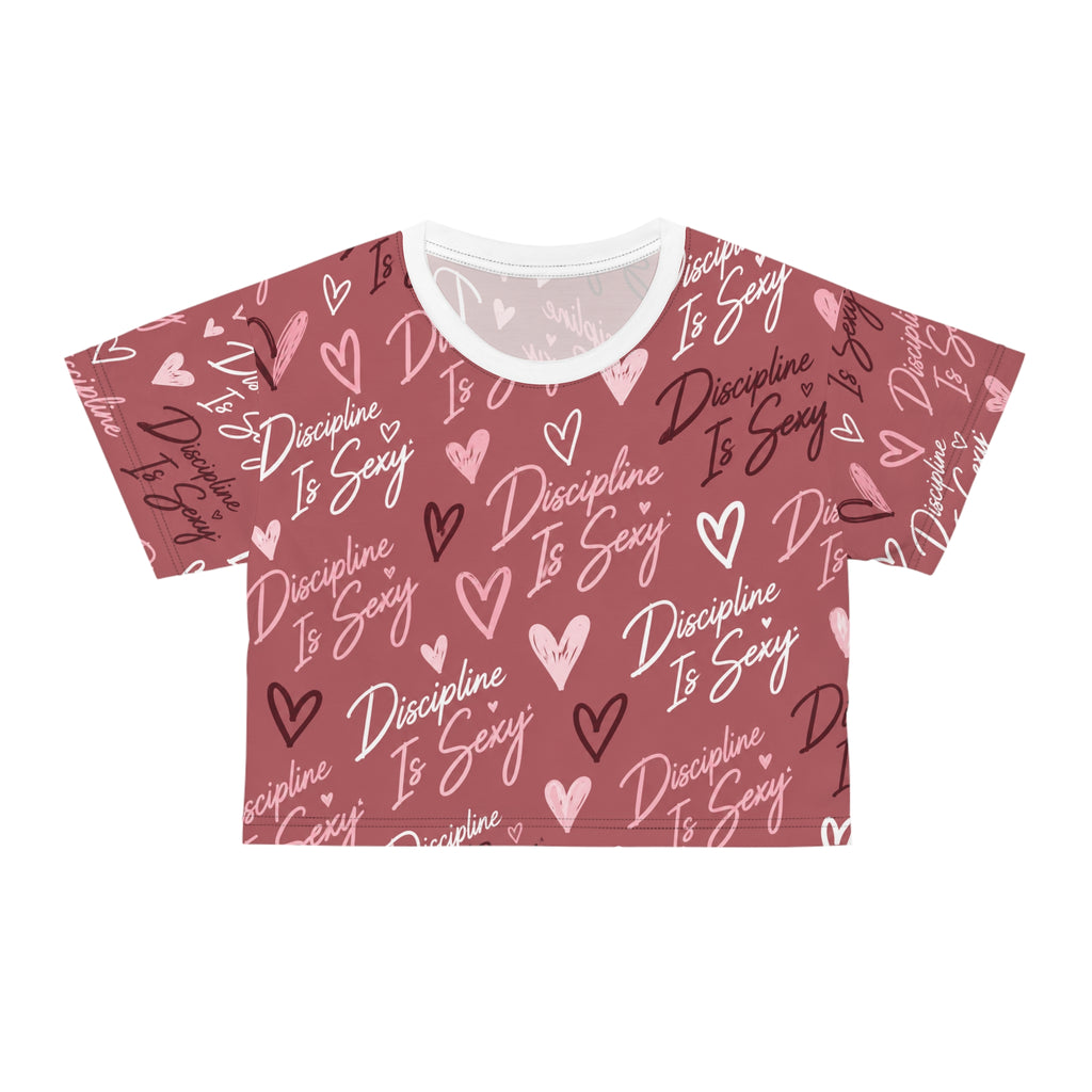 Discipline Is Sexy™ Signature MOVE Cropped Tee | Blush