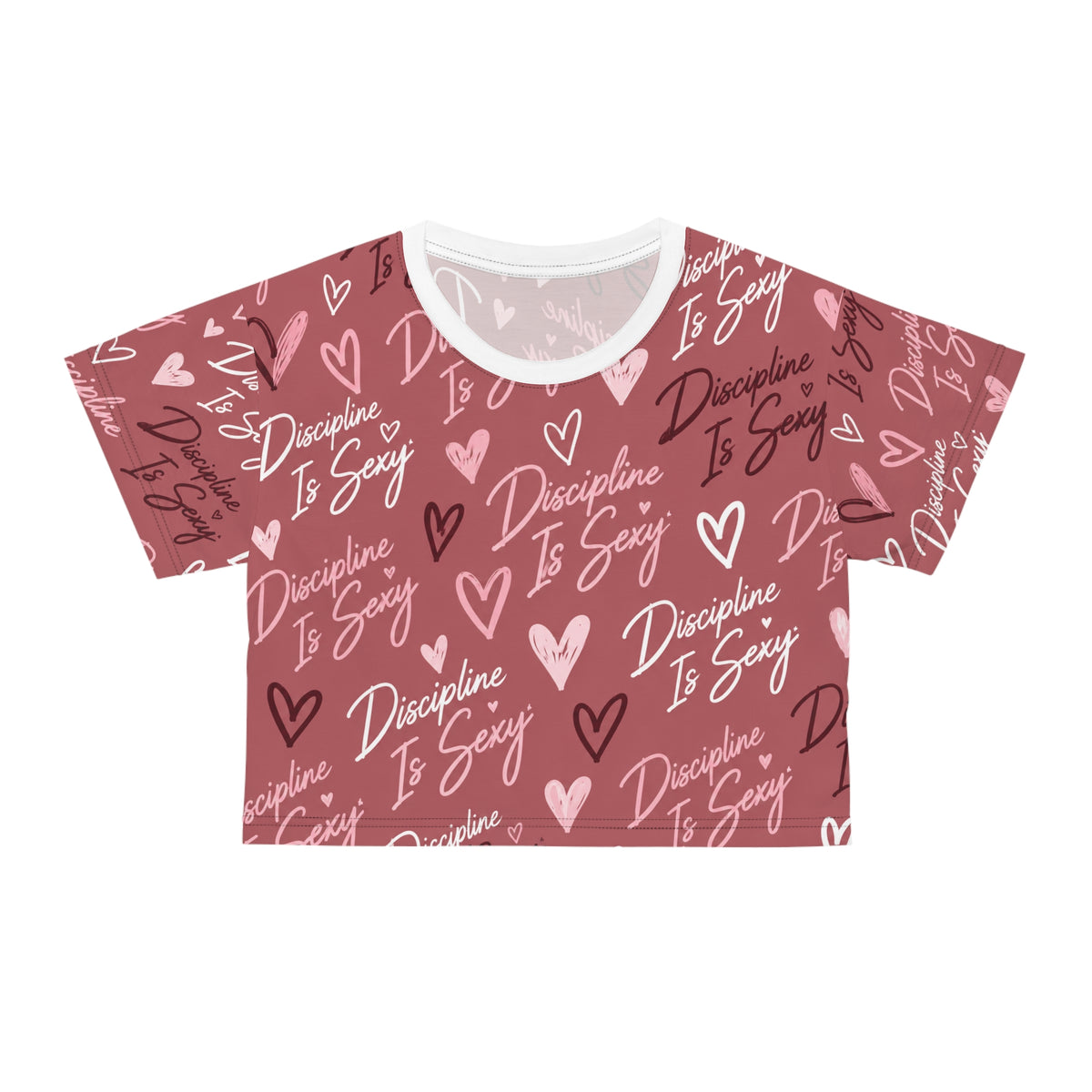 Discipline Is Sexy™ Signature MOVE Cropped Tee | Blush