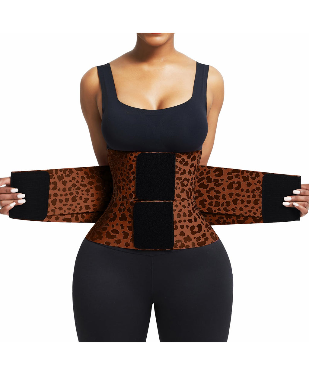 FeelinGirl Waist Trainer Belt Waist Cincher Trimmer Ab Belt Tummy Control Body Shaper with Triple Wrap Women and Men