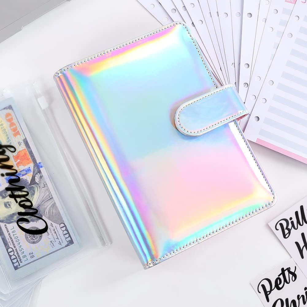 SKYDUE Budget Binder, Money Saving Binder with Zipper Envelopes, Cash Envelopes and Expense Budget Sheets for Budgeting