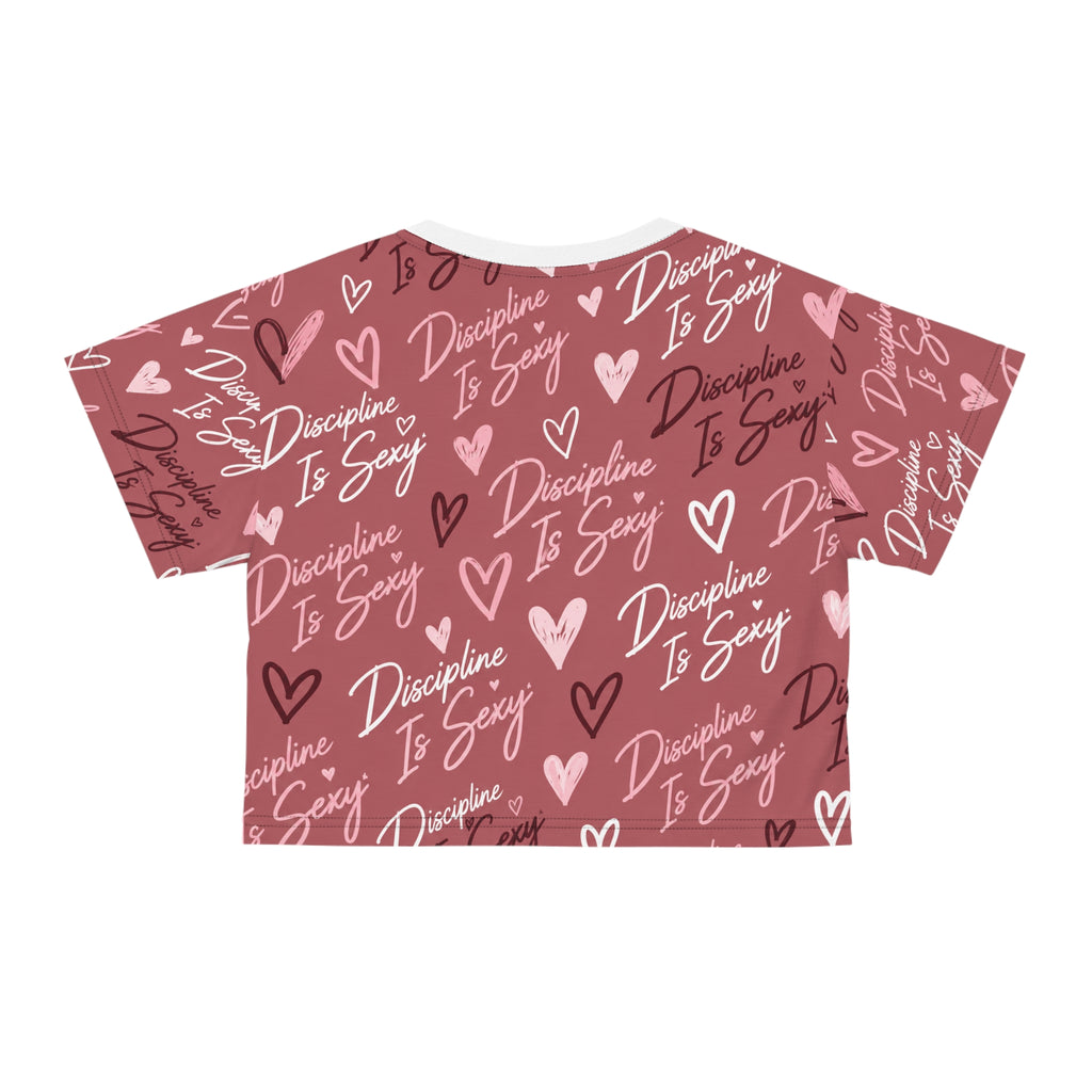 Discipline Is Sexy™ Signature MOVE Cropped Tee | Blush