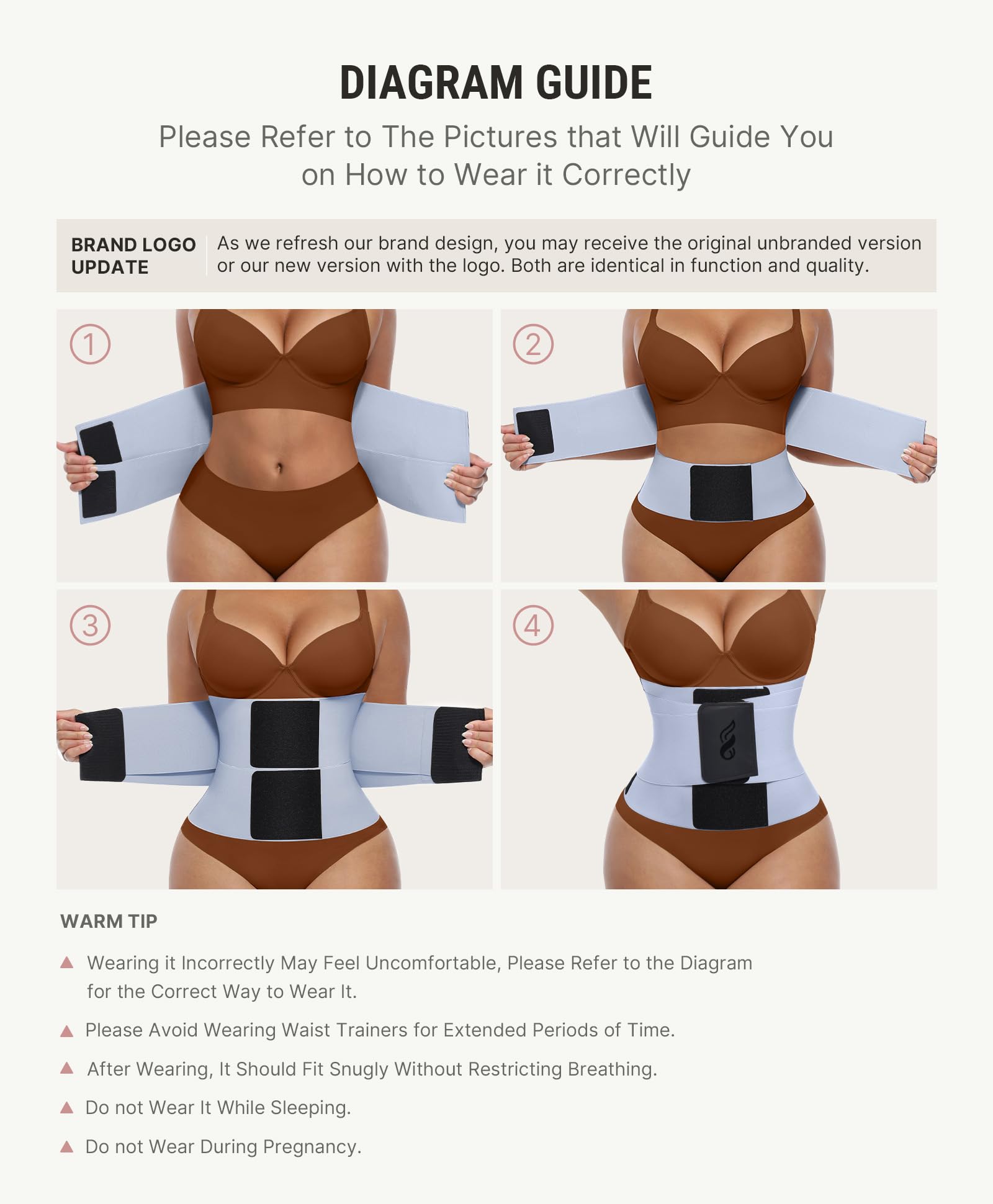 FeelinGirl Waist Trainer Belt Waist Cincher Trimmer Ab Belt Tummy Control Body Shaper with Triple Wrap Women and Men