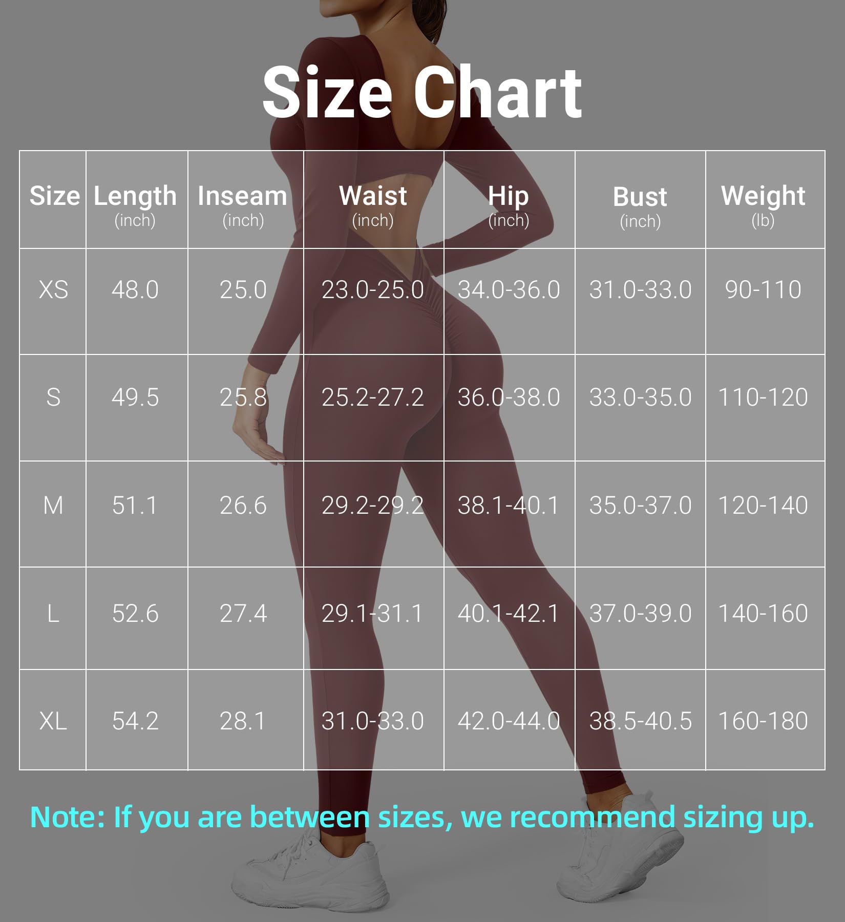CoreFlex Long Sleeve Jumpsuits for Women V Back Bodysuit Workout Full Length Bodycon Scrunch Leggings One Piece Romper
