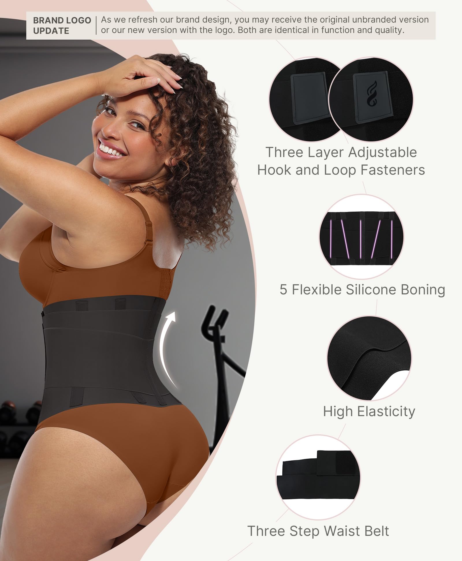 FeelinGirl Waist Trainer Belt Waist Cincher Trimmer Ab Belt Tummy Control Body Shaper with Triple Wrap Women and Men