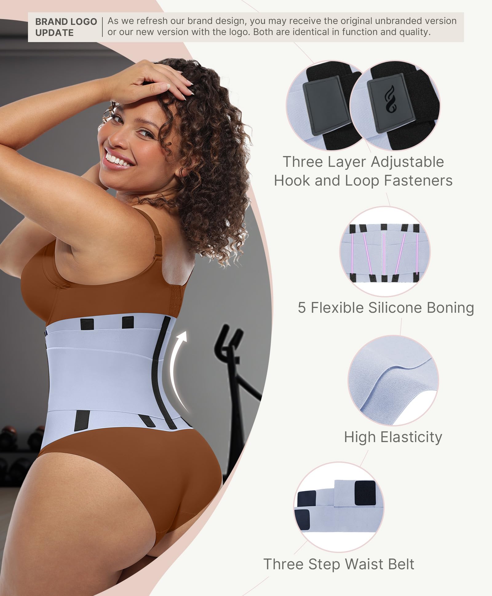 FeelinGirl Waist Trainer Belt Waist Cincher Trimmer Ab Belt Tummy Control Body Shaper with Triple Wrap Women and Men