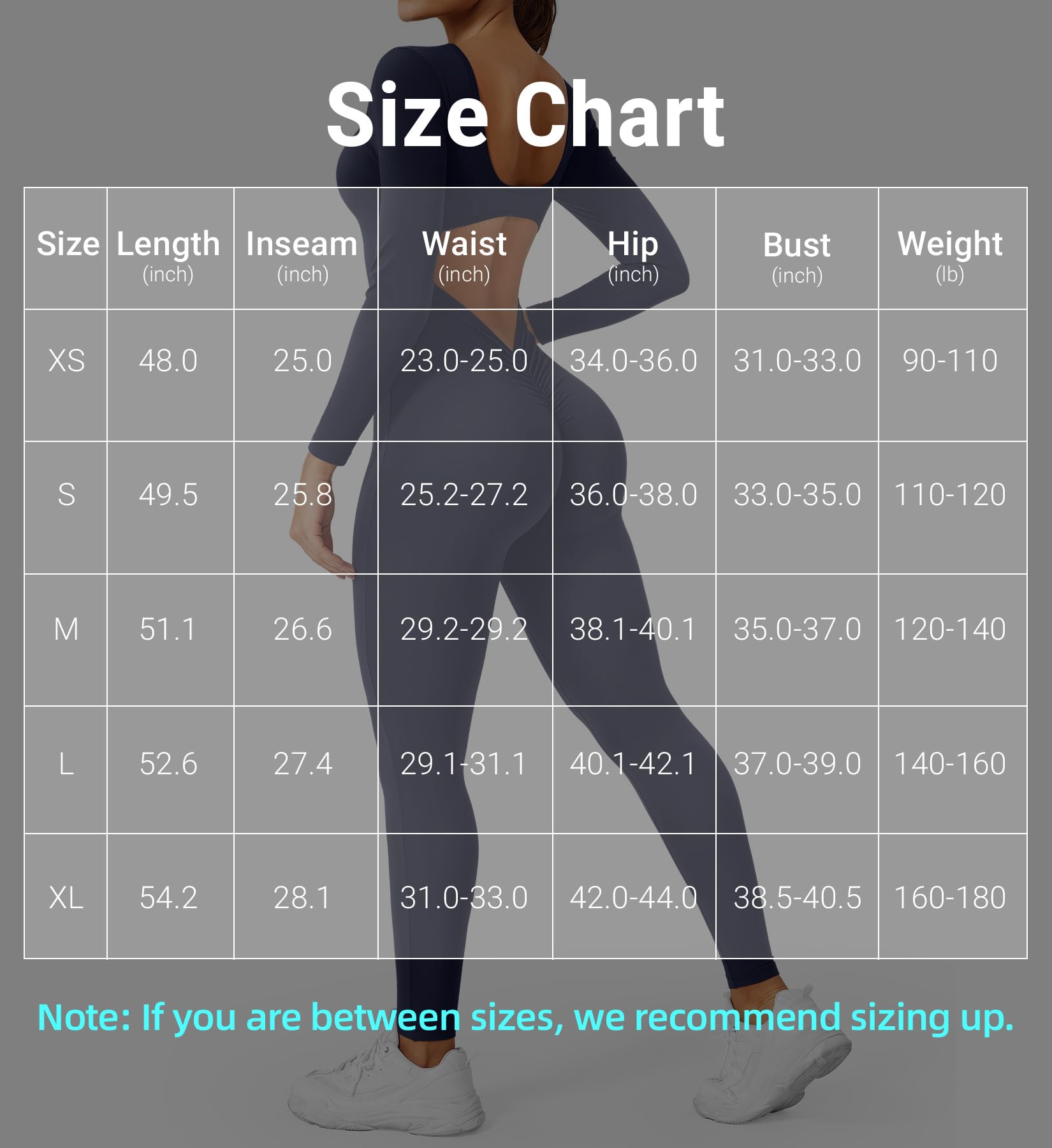 CoreFlex Long Sleeve Jumpsuits for Women V Back Bodysuit Workout Full Length Bodycon Scrunch Leggings One Piece Romper