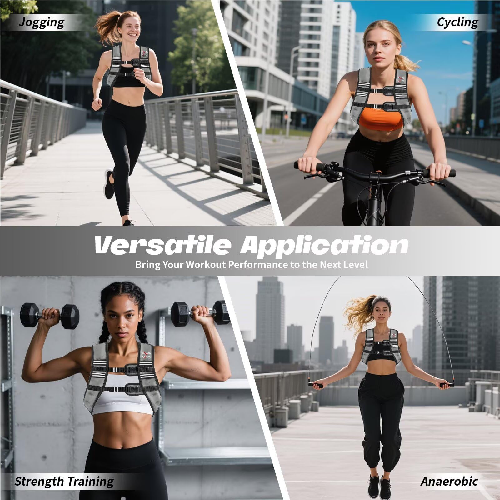 VBSD Weighted Vest Woman 6lb/8lb/12lb/16lb/20lb/25lb/30lb Weight Vest for Women Men Body Weight Vests for Walking Strength Training Running Workout Jogging Fitness