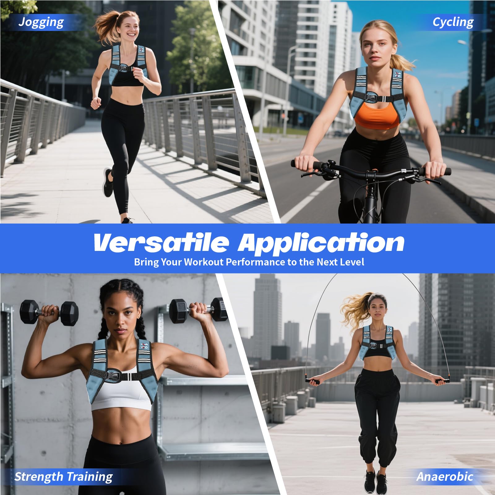 VBSD Weighted Vest Woman 6lb/8lb/12lb/16lb/20lb/25lb/30lb Weight Vest for Women Men Body Weight Vests for Walking Strength Training Running Workout Jogging Fitness