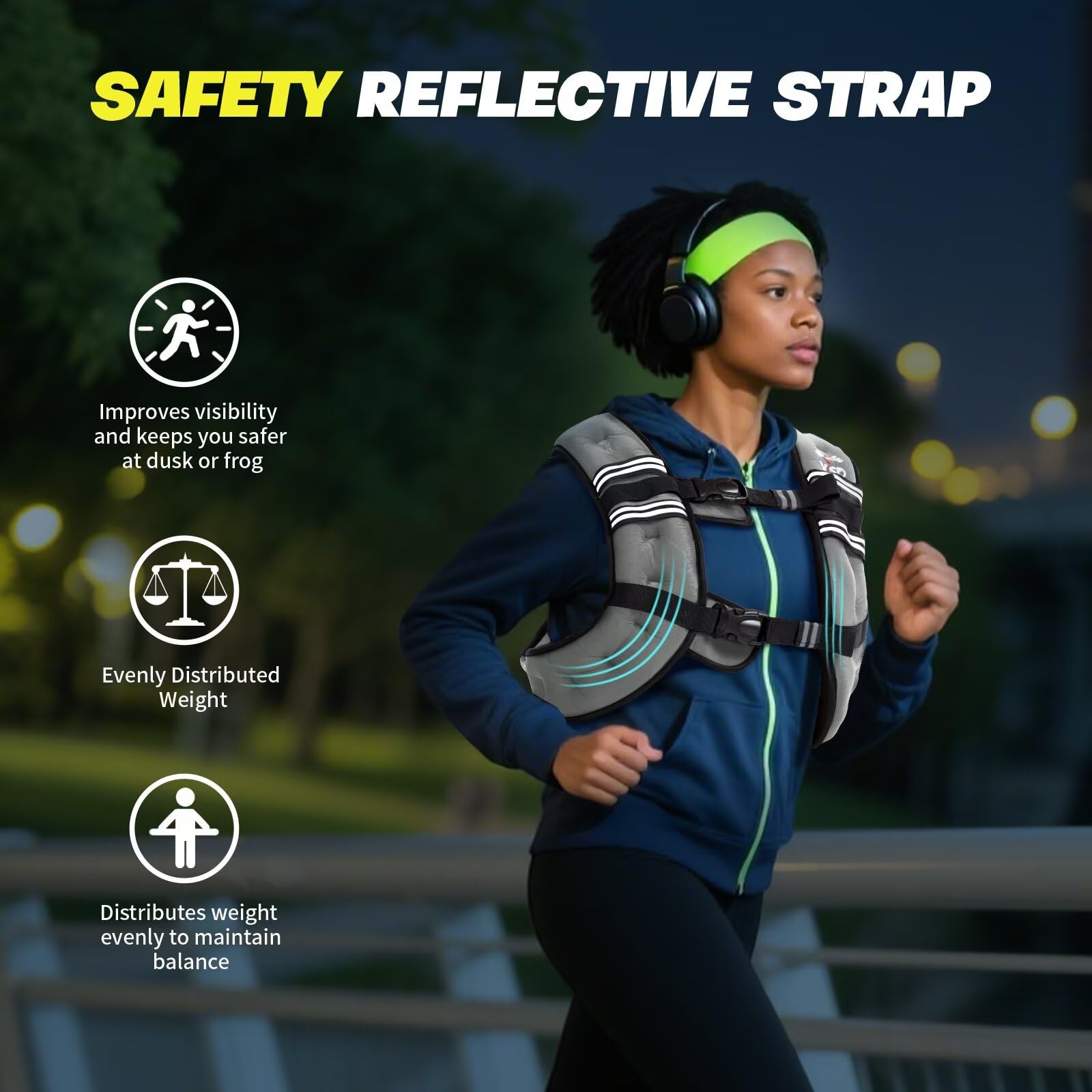 VBSD Weighted Vest Woman 6lb/8lb/12lb/16lb/20lb/25lb/30lb Weight Vest for Women Men Body Weight Vests for Walking Strength Training Running Workout Jogging Fitness