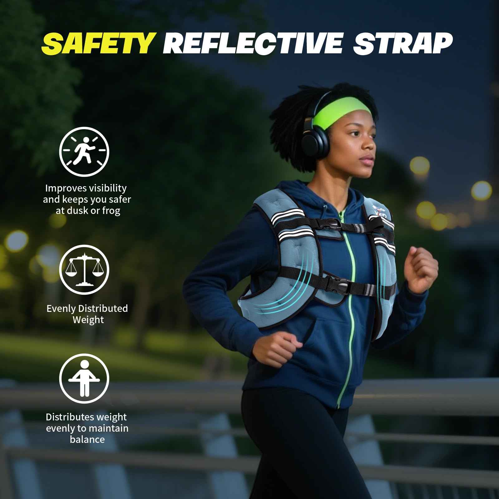 VBSD Weighted Vest Woman 6lb/8lb/12lb/16lb/20lb/25lb/30lb Weight Vest for Women Men Body Weight Vests for Walking Strength Training Running Workout Jogging Fitness