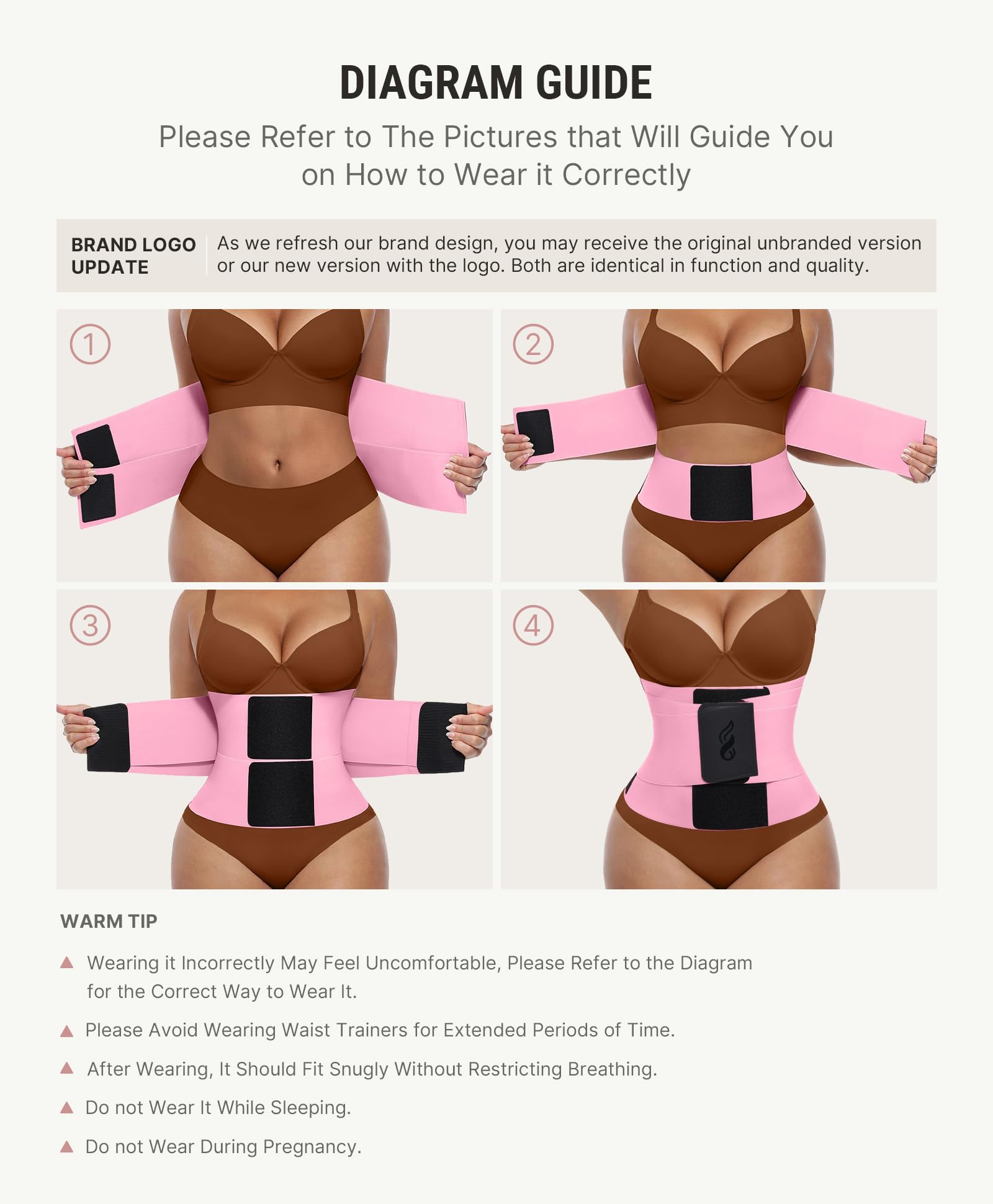FeelinGirl Waist Trainer Belt Waist Cincher Trimmer Ab Belt Tummy Control Body Shaper with Triple Wrap Women and Men