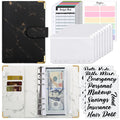 SKYDUE Budget Binder, Money Saving Binder with Zipper Envelopes, Cash Envelopes and Expense Budget Sheets for Budgeting