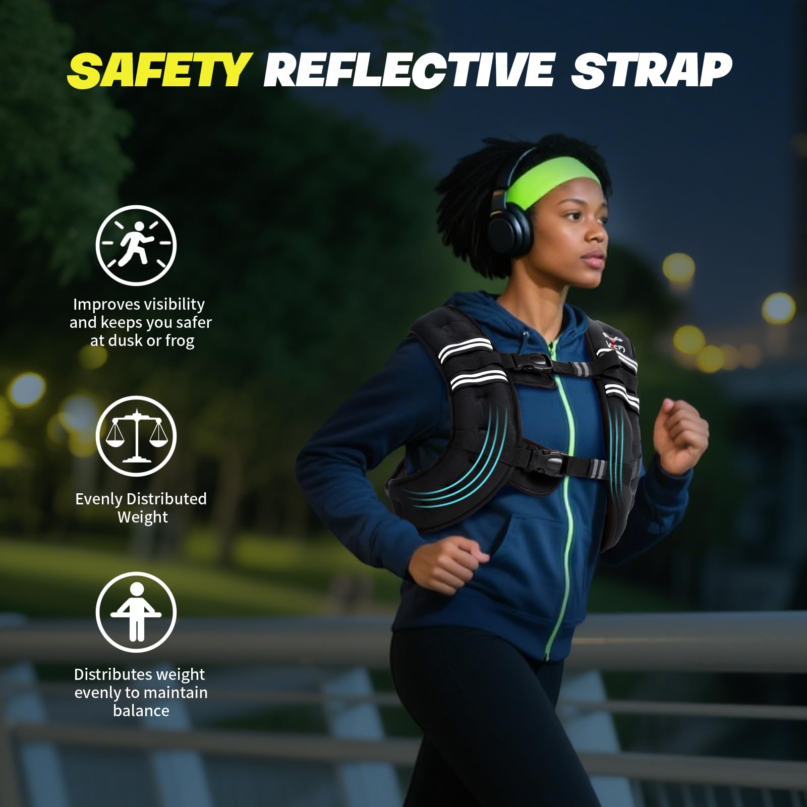 VBSD Weighted Vest Woman 6lb/8lb/12lb/16lb/20lb/25lb/30lb Weight Vest for Women Men Body Weight Vests for Walking Strength Training Running Workout Jogging Fitness