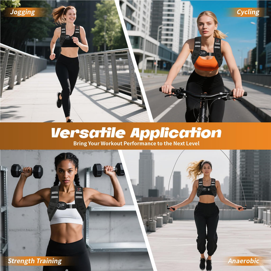 VBSD Weighted Vest Woman 6lb/8lb/12lb/16lb/20lb/25lb/30lb Weight Vest for Women Men Body Weight Vests for Walking Strength Training Running Workout Jogging Fitness