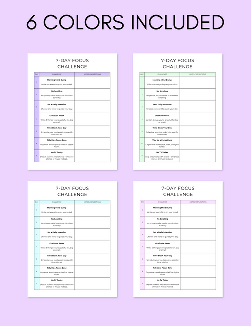 7-Day Focus Challenge