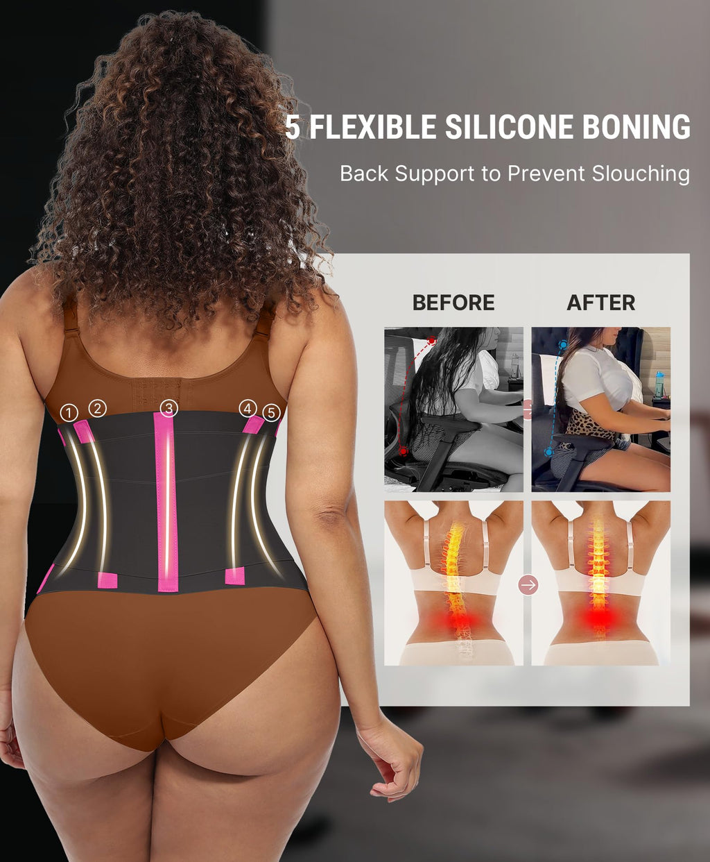 FeelinGirl Waist Trainer Belt Waist Cincher Trimmer Ab Belt Tummy Control Body Shaper with Triple Wrap Women and Men