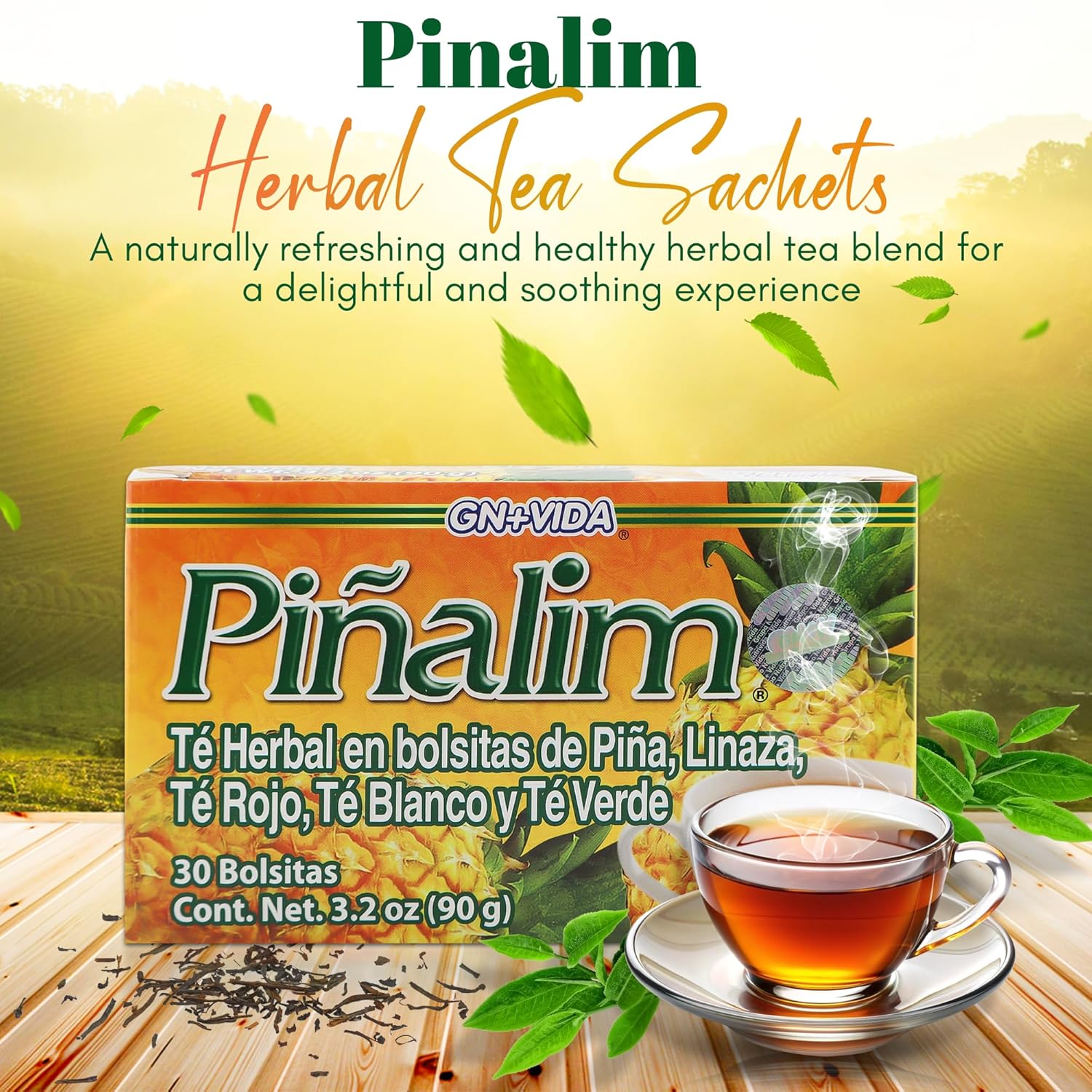 Pinalim Te De Pina Gn+vida USA Pinalim Pineapple Tea Extra Strength (1-Pack)