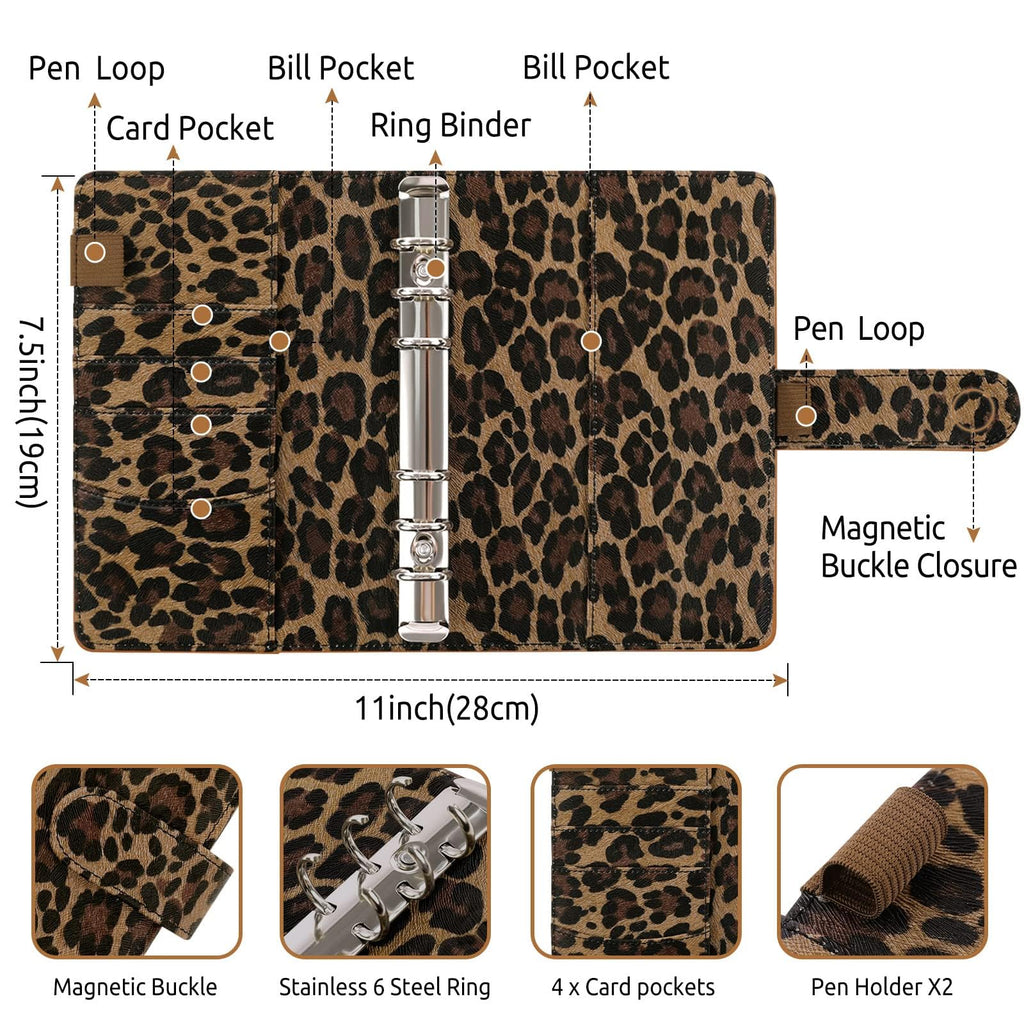 SKYDUE Budget Binder, Money Saving Binder with Zipper Envelopes, Cash Envelopes and Expense Budget Sheets for Budgeting