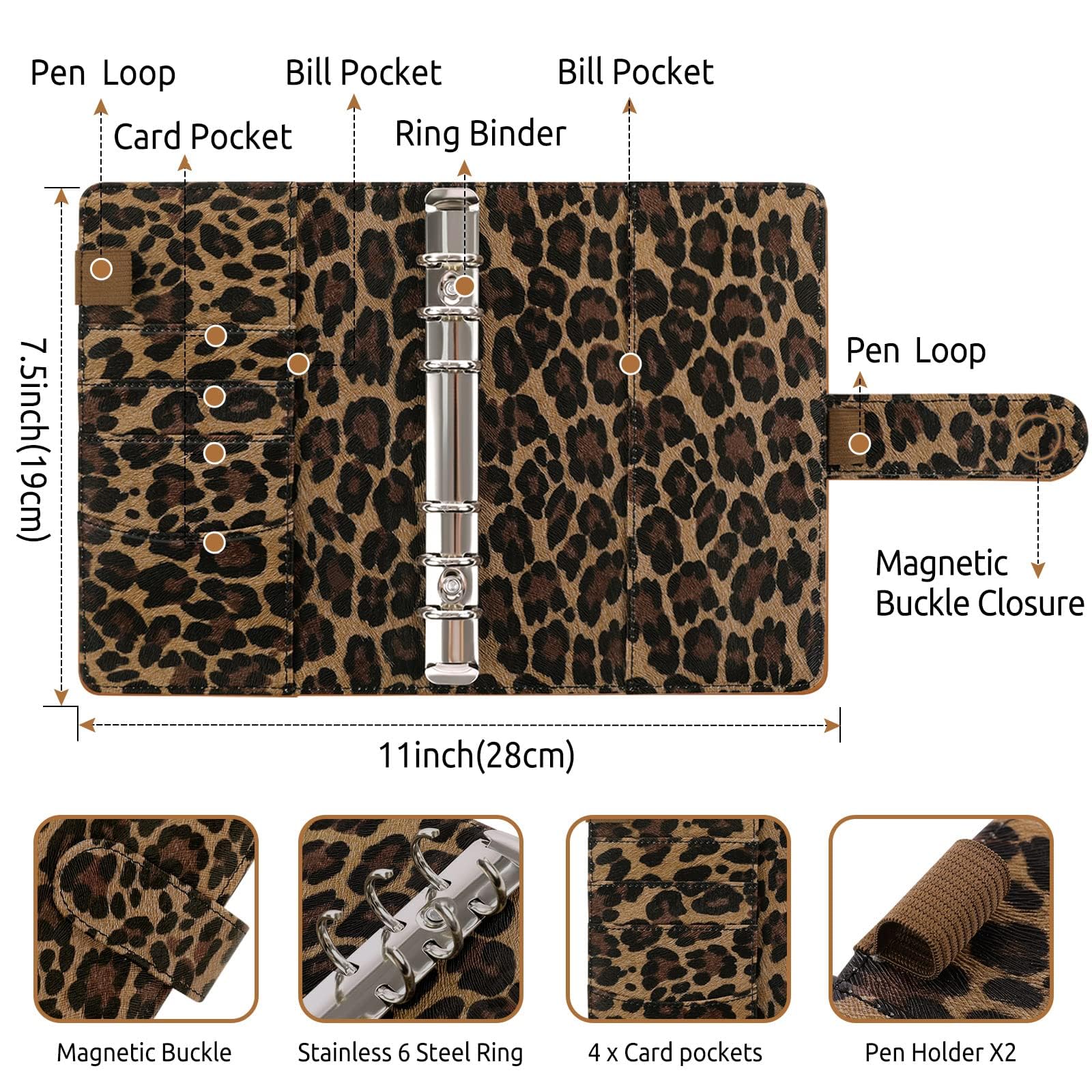 SKYDUE Budget Binder, Money Saving Binder with Zipper Envelopes, Cash Envelopes and Expense Budget Sheets for Budgeting