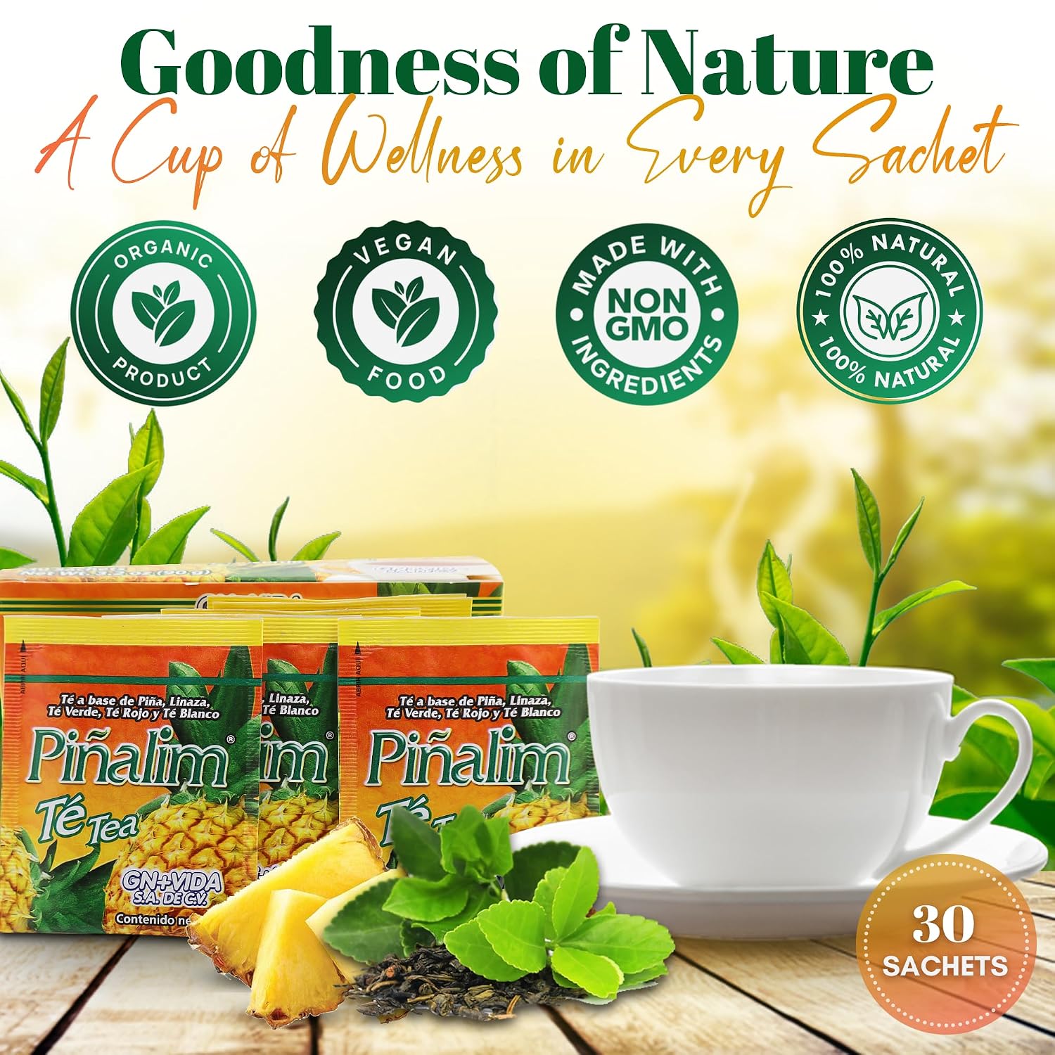 Pinalim Te De Pina Gn+vida USA Pinalim Pineapple Tea Extra Strength (1-Pack)