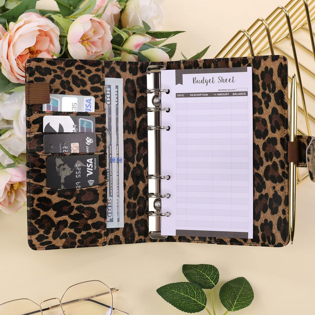 SKYDUE Budget Binder, Money Saving Binder with Zipper Envelopes, Cash Envelopes and Expense Budget Sheets for Budgeting